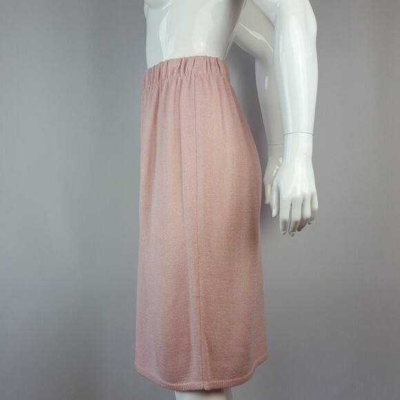 Vintage 80's San Remo Pink Knit Pencil Skirt - Picture 5 of 9